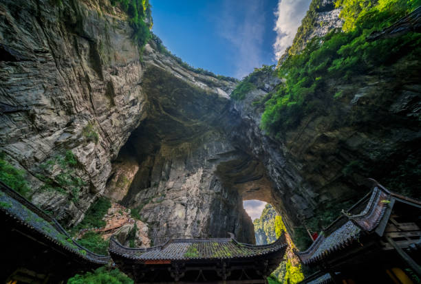 istock Chinese pagodas in Wulong National Park 1264654506