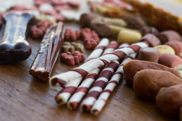 Dog tasty colored biscuits, snacks for dogs