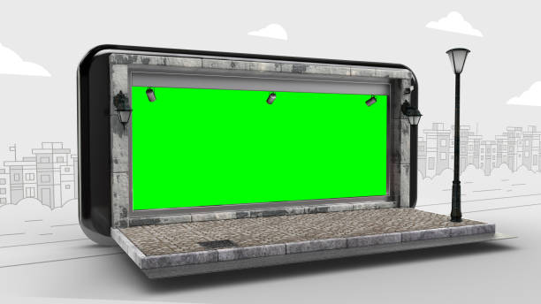 online shopping - green screen - ipad shopping gift retail imagens e fotografias de stock