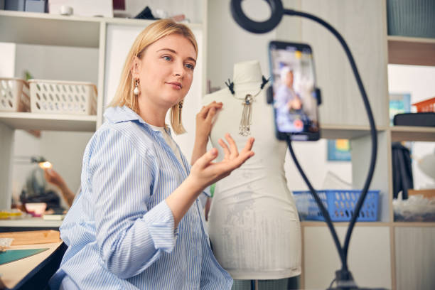 istock Video advertisement of recently made jewelry in workroom 1264661485