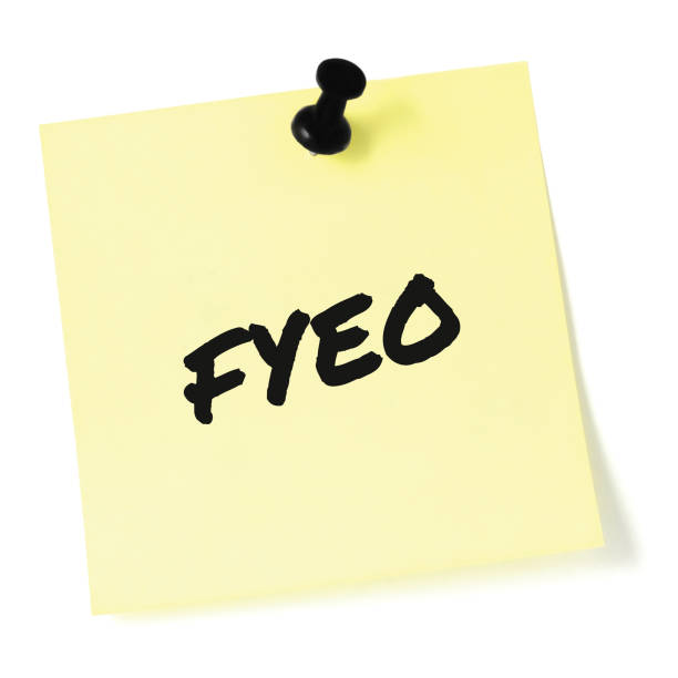 istock For your eyes only initialism FYEO black marker written acronym text, isolated yellow post-it to-do list sticky note abbreviation sticker, pushpin thumbtack macro closeup, top secret classified information newsletter bulletin notice, sensitive info secrec 1264663098