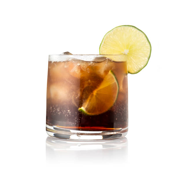 istock Cuba Libre cocktail isolated on white 1264664140