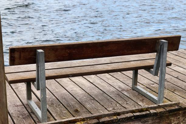 istock A public empty bench found in northern Europe 1264665102