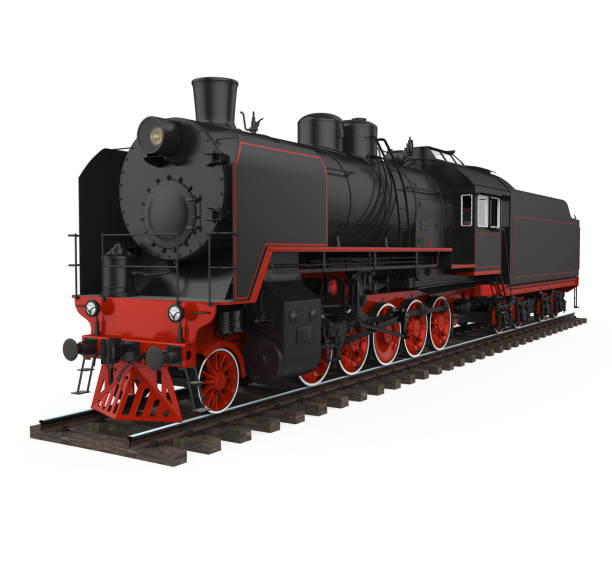 istock Old Steam Locomotive Isolated 1264666263