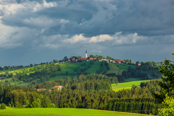 istock Hilly landscape in the Bavarian Forest 1264666540