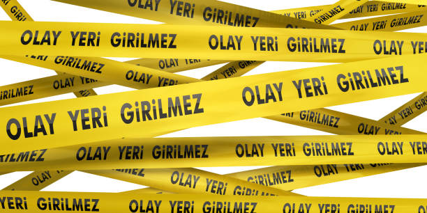 istock Crime Scene no entry Tape 1264669684