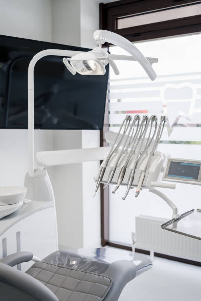 istock Dental chair and other accessories during Modern dental practice 1264674504
