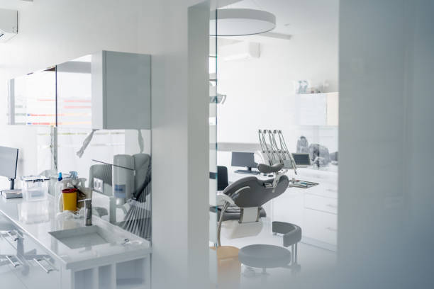 istock Dental chair and other accessories during Modern dental practice 1264674581