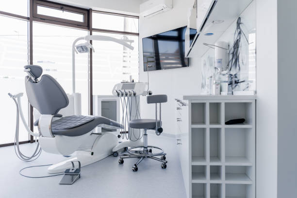 istock Dental chair and other accessories during Modern dental practice 1264674587