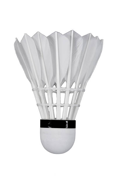 Shuttlecock isolated on white background. White shuttle cock color for badminton sport game isolated Shuttlecock isolated on white background. White shuttle cock color for badminton sport game isolated shuttlecock stock pictures, royalty-free photos & images