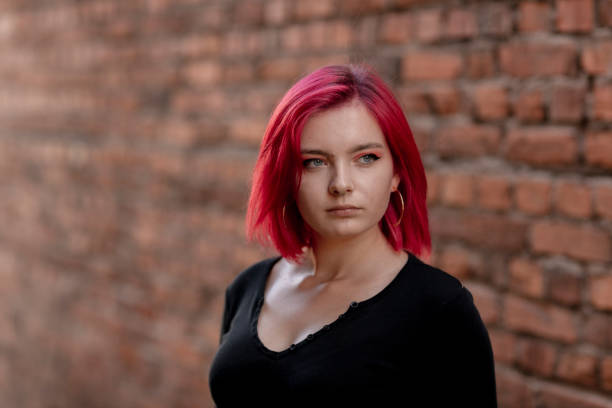 istock Dyed red hair young women 1264684341