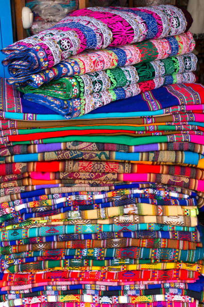 istock Handmade alpaca textile products  in Arequipa, Peru 1264689405