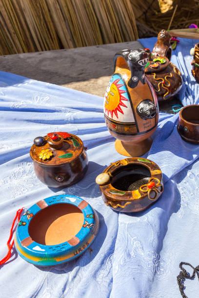 istock Handmade souvenirs from  Lake Titicaca, Peru 1264690493