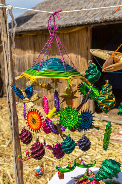 istock Handmade souvenirs from  Lake Titicaca, Peru 1264691112
