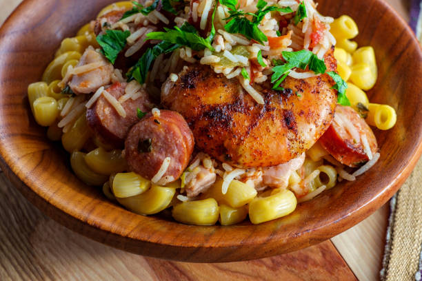 istock Mac and Cheese Jambalaya 1264695541