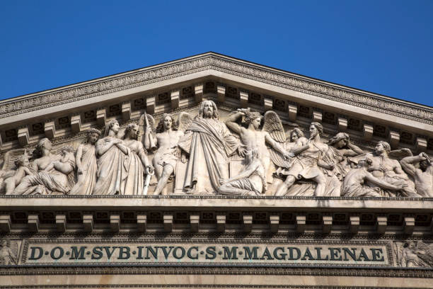 istock Madeleine Church Facade in Paris 1264699956