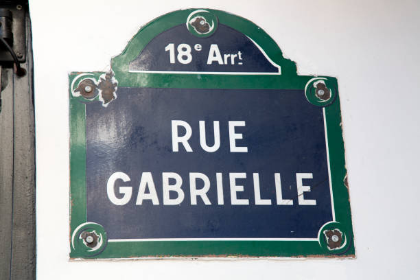 istock Gabrielle Street Sign; Paris 1264701716