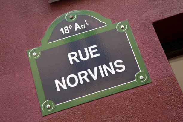 istock Norvins Street Sign; Paris 1264702883