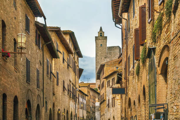 istock Street in San Gimignano, Italy 1264706628