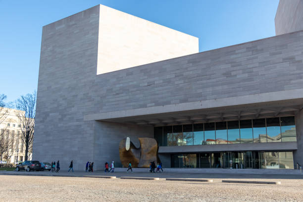 entrada principal de la galería nacional de arte en washington d.c. - us national gallery of art fotografías e imágenes de stock