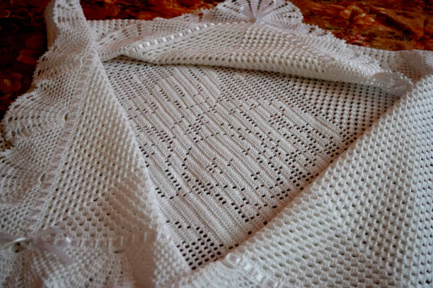 istock Envelope for newborns. Knitted envelope for newborn 1264715738