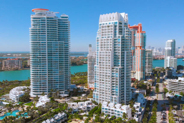 istock Aerial view South Pointe Beach, Miami, Florida 1264716091