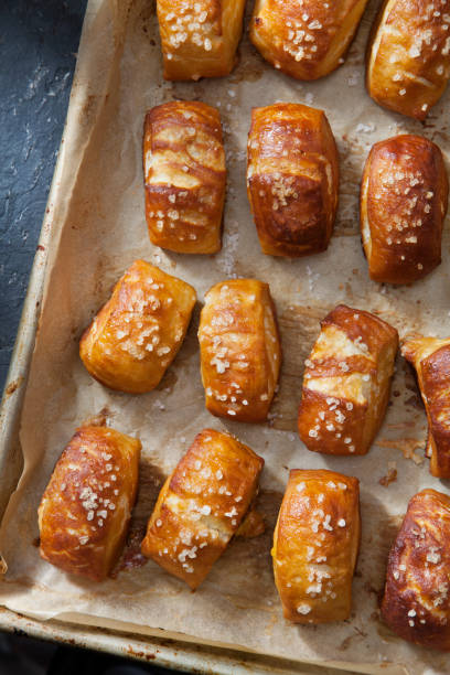 istock Soft Pretzel Bites on a Baking Tray 1264716858