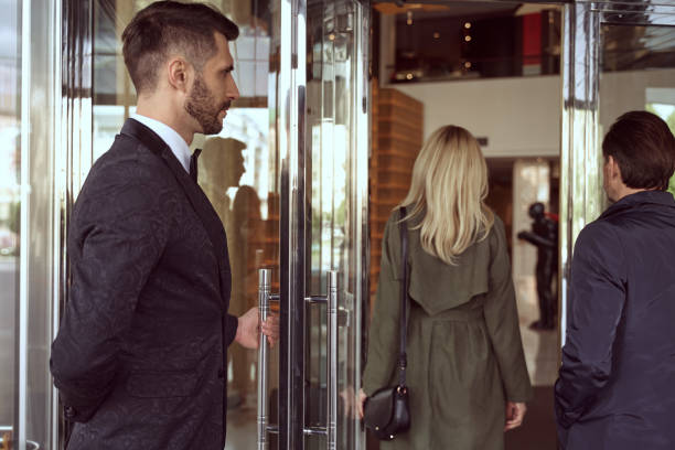 istock Porter is a first person to greet guests at a hotel 1264725017