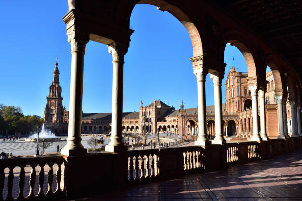 istock Plaza de Espana in Seville, Spain 1264732730