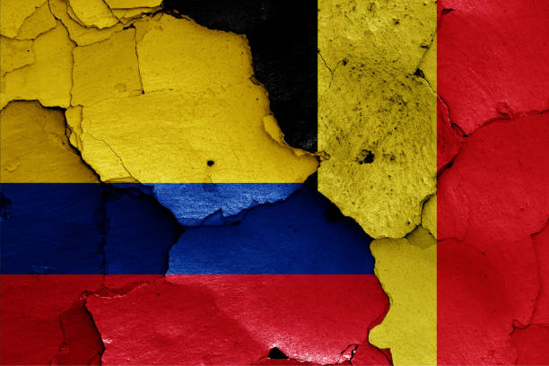 istock flags of Colombia and Belgium 1264736274