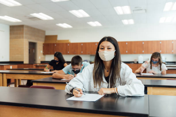 istock High School Students at School during COVID-19 1264747459