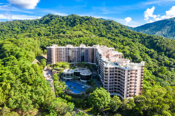 istock Aerial view from Hong Kong luxury residence 1264774042