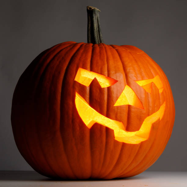 Halloween Pumpkin in darkness