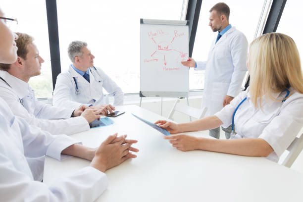 istock Doctors discuss mental health concept 1264803169