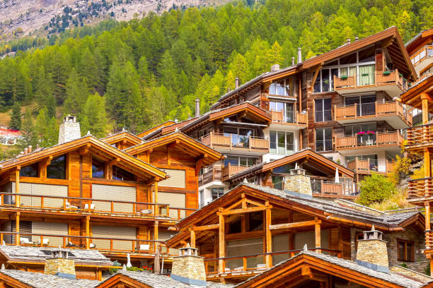istock Zermatt, Switzerland wooden chalets 1264805442