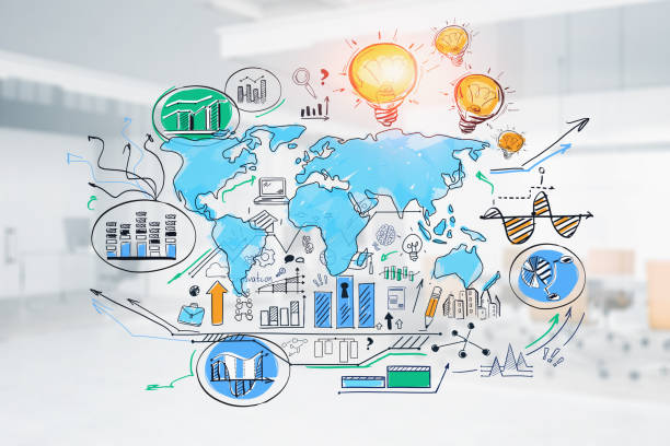 istock Global business concept, partnership and plan 1264808119