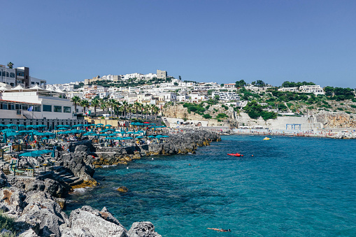 The coast of Castro Marina in Italy's Puglia region