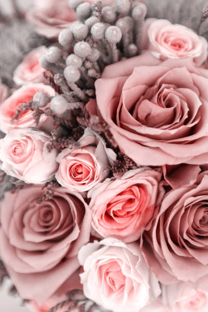 Bouquet of small flowered pink roses