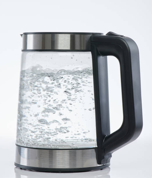 istock Water boiling in electric pot 1264818861