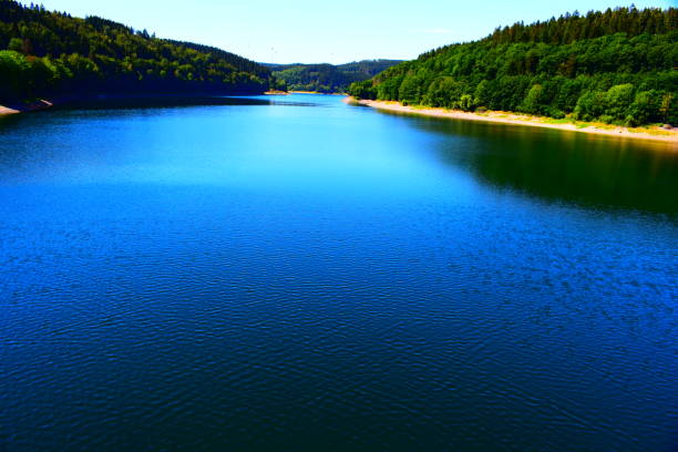 istock endless looking reservoir lake, Oleftalsperre 1264819435