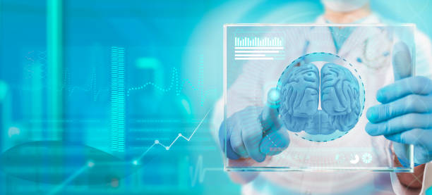 brain diseases research - parietal lobe imagens e fotografias de stock