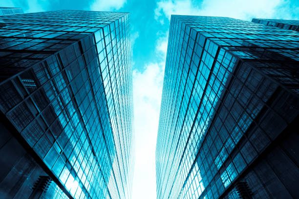 istock Modern skyscrapers in business district 1264830031