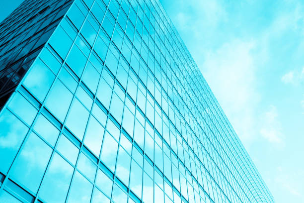istock Modern skyscrapers in business district 1264830083