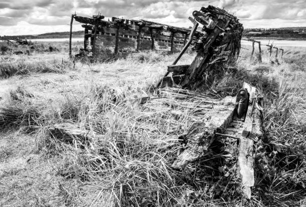 istock Wreck at Purton Ships Graveyard, Gloucestershire 1264835491