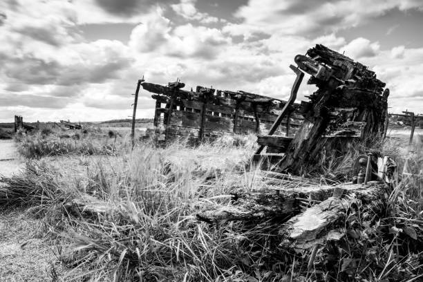 istock Wreck at Purton Ships Graveyard, Gloucestershire 1264835493