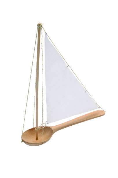 istock wooden model sailing ship spoon toy 1264835598