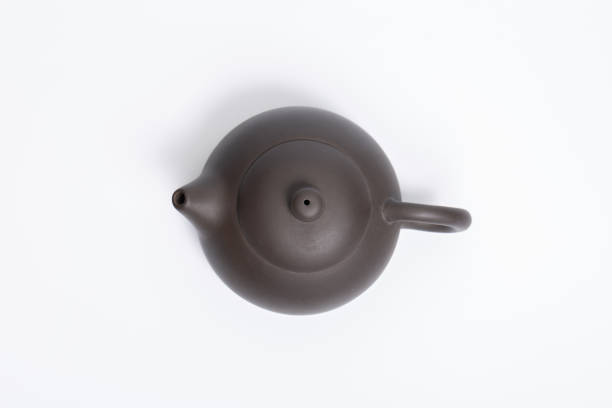 istock Chinese traditional teapot, cup, tea set covered with tea stains 1264837947