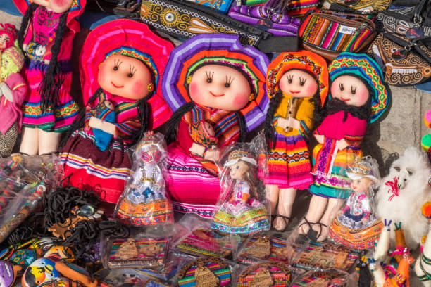 istock Handmade traditional dolls  in Arequipa, Peru 1264839049