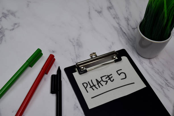 istock Phase 5 write on clipboard isolated on office desk 1264840595