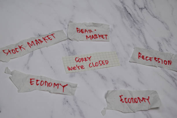 istock Sorry We're Closed write on sticky notes with keyword isolated on office desk 1264840647